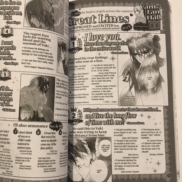 Vampire Knight Official Fanbook Shojo Beat Manga Anime Book - Picture 6 of 10